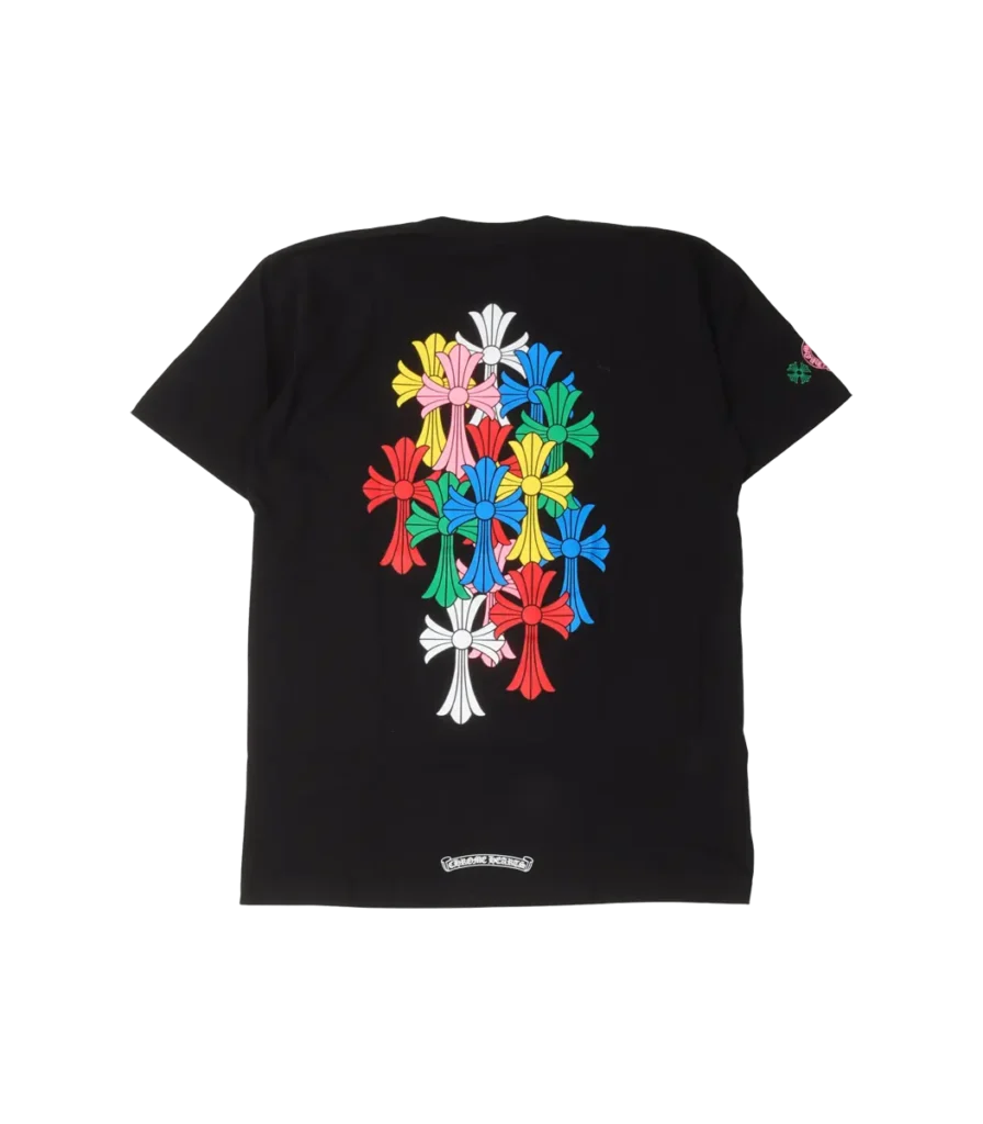 Multicolor-Cross-T-Shirt Black