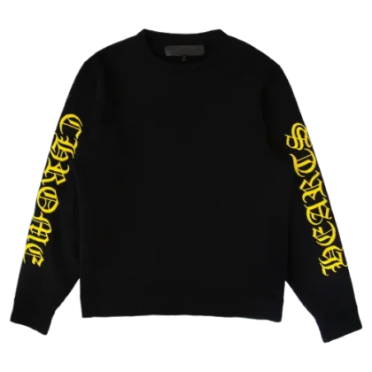 Chrome Hearts Yellow Logo Cashmere Crewneck