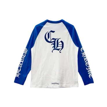 CH Horseshoe Logo Blue White Long Sleeve T-Shirt