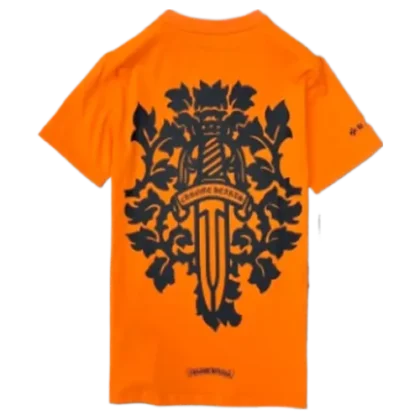 Chrome Heart Orange Dagger T-Shirt