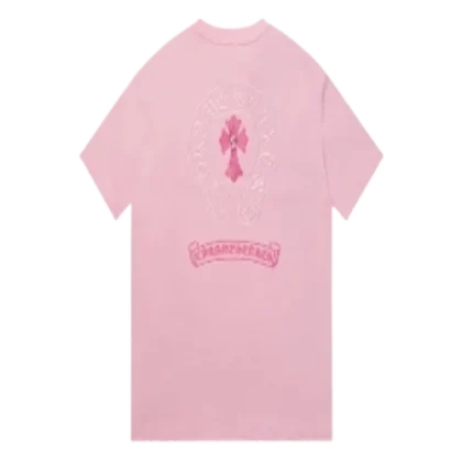 Chrome Hearts Washed Pink Cross T-Shirt