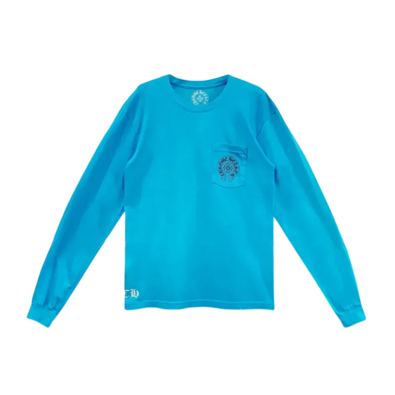 Las Vegas Exclusive Blue Horseshoe Logo Long Sleeve T-shirt