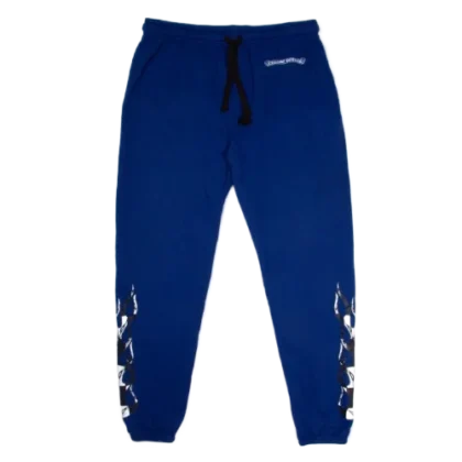 Blue Matty Boy Flame Chrome Hearts Sweatpant