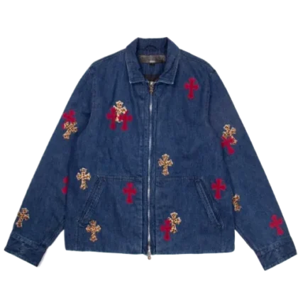 Chrome Hearts Mixed Cross Patch Street Meat Work Jacket