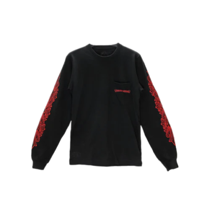 Red Horseshoe Logo Long Sleeve T shirt