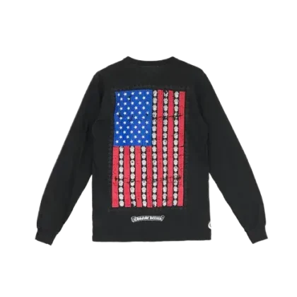 USA Flag Logo Long Sleeve T-shirt