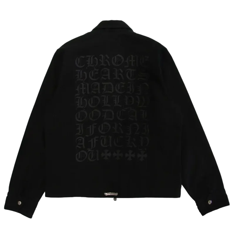 Zebra Cross Patch Street Meat Work Jacket | Chrome Hearts