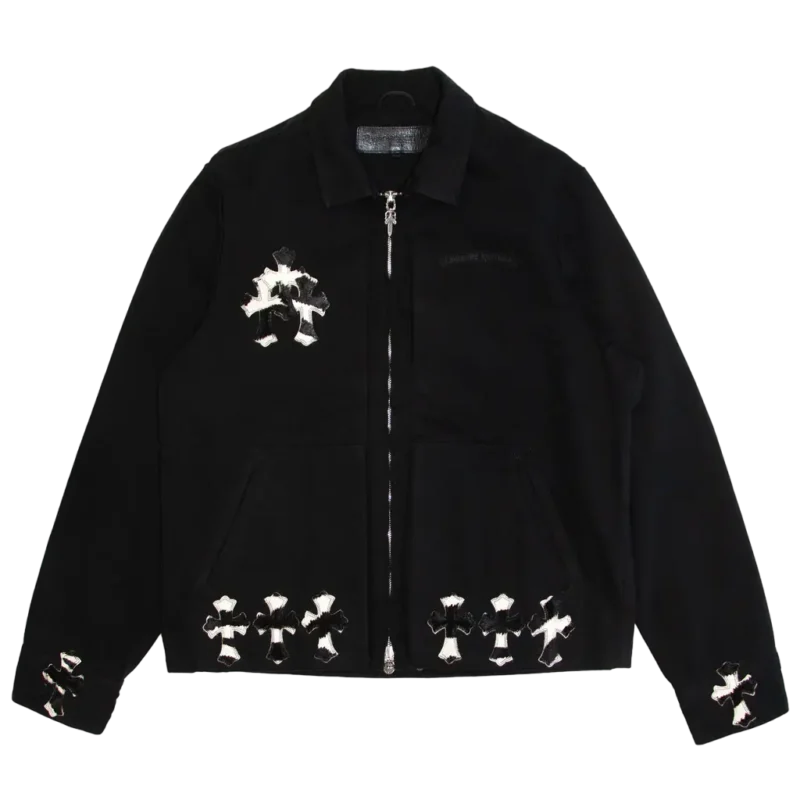 Zebra Cross Patch Street Meat Work Jacket | Chrome Hearts