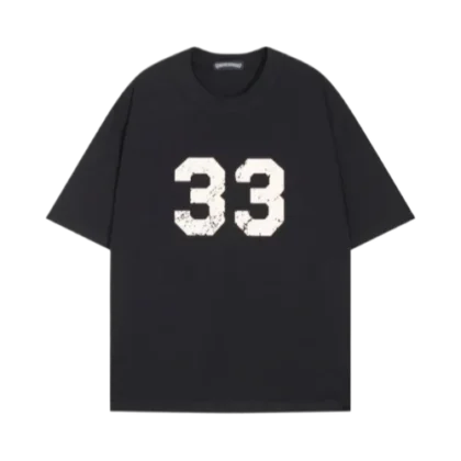 33 Chrome Hearts Black Tee with Iconic Logo